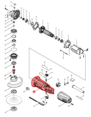 Makita GA 4530 Motor Gövdesi (451128-1)