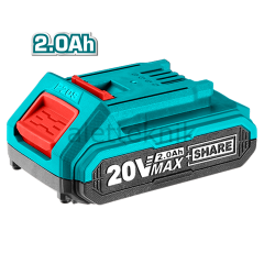 TOTAL 20V Lityum-Ion Akü 2.0 Ah (TFBLI2001)